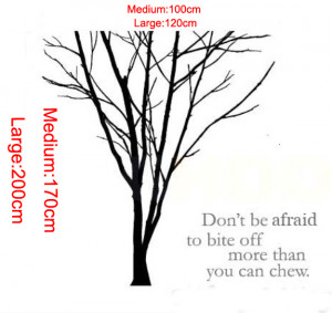 Details about Huge Tree Branch wall stickers wall quotes Decal ...