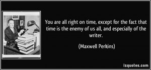 Quotes by Maxwell Perkins