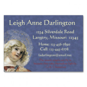 Renaissance Angel Chubby Business Cards Melozzo