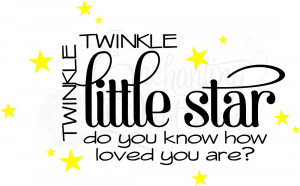 Twinkle Twinkle Little Star Nursery Wall Quote