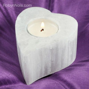 have this selenite-heart-candle-holder! My daughter gave it to me. I ...