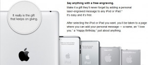 ... and iPod with engraving , Ordered from Apple Store Malaysia (Apple