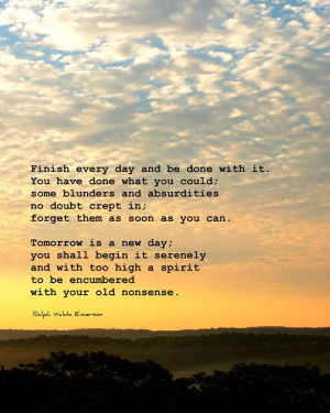 Inspirational Quotes, Emerson, sunrise landscape photography, 8x10 ...