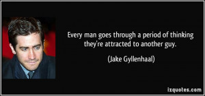 man goes through a period of thinking they're attracted to another guy ...