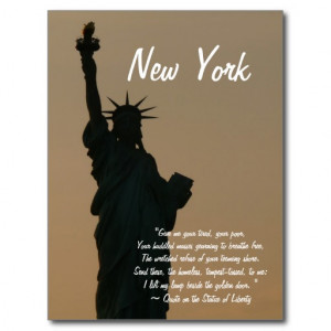 New York/Statue of Liberty Quote Postcards