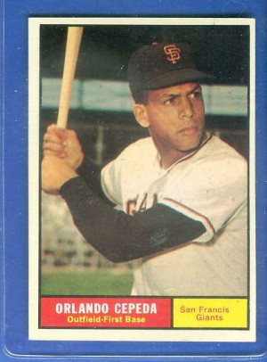 1961 Topps #435 Orlando Cepeda [#a] (Giants) Baseball cards value