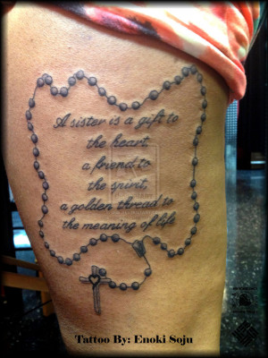Rosary Tattoo Credited Quoteko