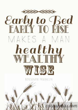 Carissa Miss: Early to Bed Printable