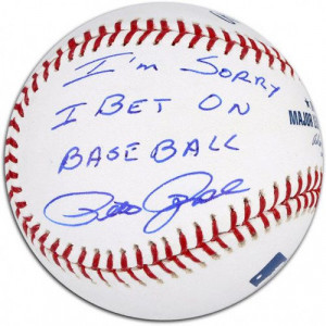 Pete Rose autographed baseball 