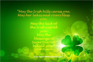 St Patrick's Day, Blessings of St Patrick