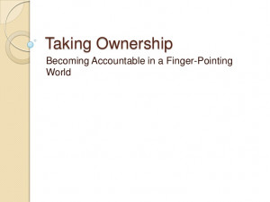 Taking Ownership