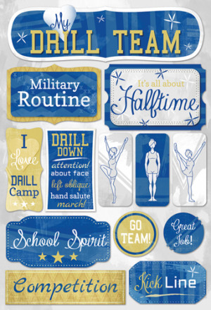 ... Design - Drill Team Collection - Cardstock Stickers - Drill Team