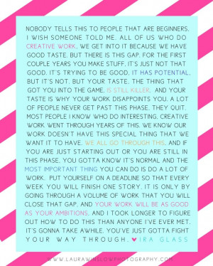 Ira Glass Creativity Quote