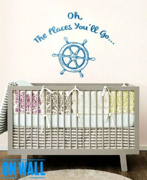 Nautical Quote Wall decal - Lettering Home Nursery vinyl wall sticker ...
