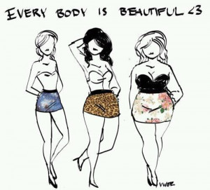 beautiful, body, drawings, everybody, fat, girl, girls, illustrations