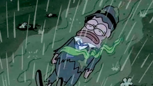 That’s from a real episode too. Krabs poisoned his patty then beat ...