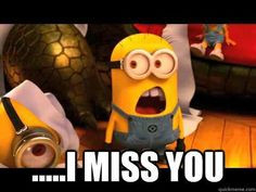 Minions!!!! I miss you!!! #love More