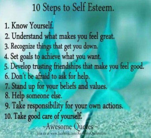 10 steps to self esteem From traumaanddissociation.tumblr.com