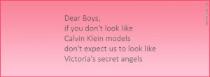 Dear Boys Good Looks Quote Picture