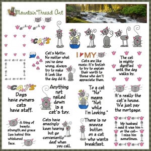 CAT QUOTES 'N QUILT BLOCK SET These adorable cat quotes will have you ...