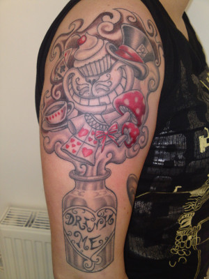 Alice In Wonderland Tattoo by Disco501