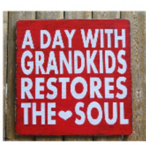 Grandparents Sign Grandma Grandpa Gift Hand Painted Rustic Wo... More