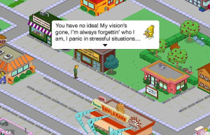 Virtual Springfield: Abe Simpson enters Herman Hermann's shop to buy a ...