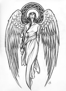 Guardian angels tattoos, women angel tattoos images