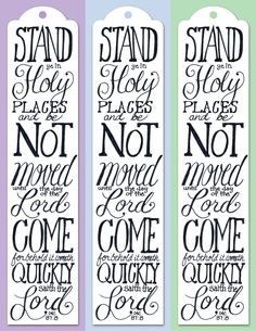 Stand in Holy Places Bookmark | telling family tales