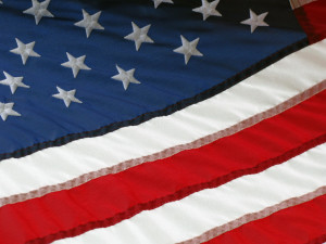 american flag closeup