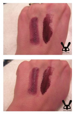 Boyfriend stealer is on the left in both swatches, and Feelin' Good is ...