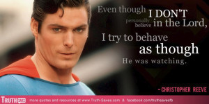 Christopher Reeve's quote at Truth-Saves