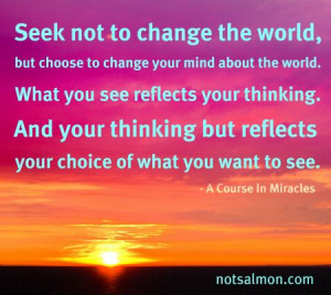 seek not to change the world but seek to change your mind about the ...