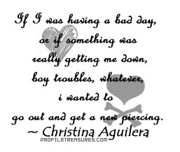 Christina Aguilera Quote