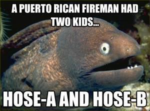 puerto rican fireman had two kids hosea and hoseb - Bad Joke Eel