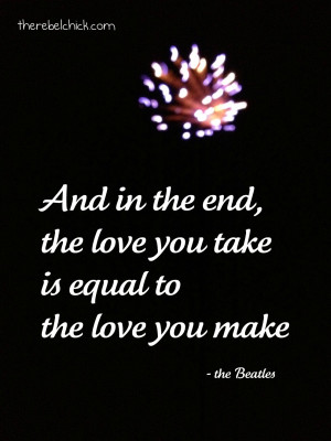 simple quotes – beatles quotes the love you take quote [990x1320 ...