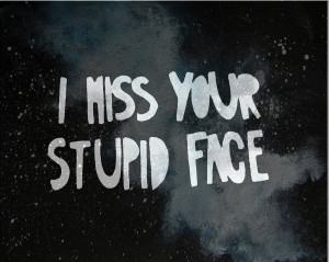 MISS YOUR STUPID FACE by Firework-Grenade