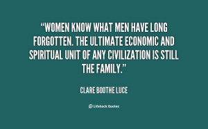 Women know what men have long forgotten. The ultimate economic and ...