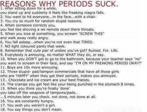 ... tags for this image include: girl, periods, quotes, things and woman