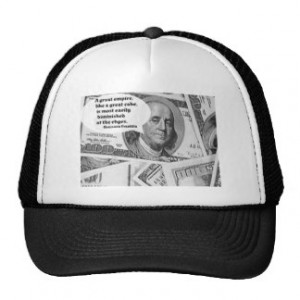 BEN FRANKLIN - GREAT EMPIRE QUOTE HATS