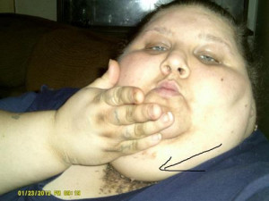 Look how beautiful she is. Health at every size, sealed with a kiss.