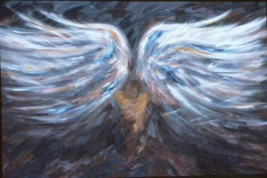 paintings of angels wings