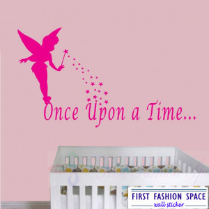 Once Upon A Time child bedroom playroom nursery Wall Art Quote Wall