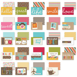 Simple Stories - SNAP Studio Collection - 4 x 6 Cards - Snappy Sayings