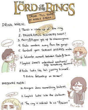 For those of you who are into movie drinking games, here's one for The ...