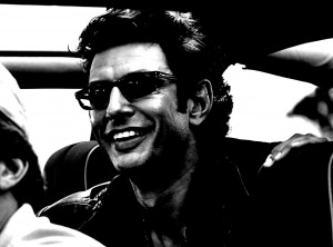 Black & White: Jeff Goldblum as Dr. Ian Malcolm in Jurassic Park