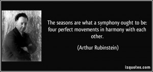 The seasons are what a symphony ought to be: four perfect movements in ...