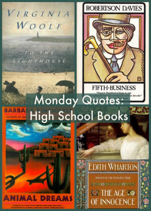 Monday Quotes: Books I Read in High School