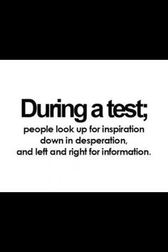 Funny Test Prep Quotes and Sayings