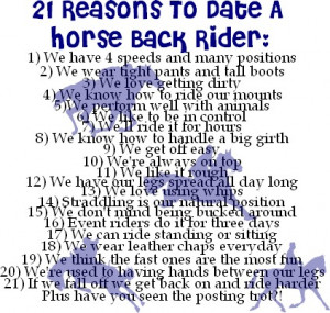 21 Reasons To Date A Horseback Rider